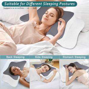 Almohada Cervical Ergonómica en Oferta, Almohadas Ortopédicas para Dormir, Almohada de Espuma Viscoelástica sin Olor para el Dolor de Cuello - Product Image 3