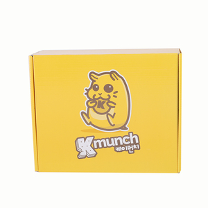 Caja de envío personalizada, caja de correo de embalaje de ropa de zapatos, caja de franqueo de cartón de embalaje <span class=keywords><strong>amarillo</strong></span> con logotipo - Product Image 3