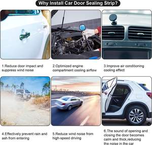Ekstrüzyon ses geçirmez EPDM araba kapı conta şeritleri kauçuk conta çevre dostu kapı pervazları Weatherstrip pencere contası - Product Image 4