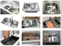 Évier de cuisine intelligent à cascade amélioré, avec un nouveau lave-gobelet amélioré et plus pratique à utiliser, robinet à débit d'eau de style douche
