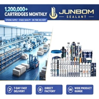 JUNBOM 971 Mastic silicone neutre pour bâtiment, sans rétrécissement, résistant au vieillissement, pour murs-rideaux, fenêtres et portes, fournisseur d'usine