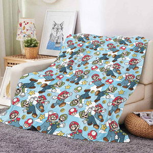 Manta de Felpa Súper Suave y Cálida con Dibujos Animados de <span class=keywords><strong>Mario</strong></span> <span class=keywords><strong>Bros</strong></span>, Impresiones Personalizadas por Sublimación, Mantas de 50x60 Pulgadas - Product Image 2