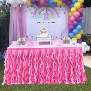 Falda de Mesa de Chifón al por Mayor, Diseño Rectangular de 6 pies en Color Champán para Bodas - Product Image 5