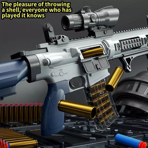 M416 Súng đồ chơi điện Repeater AK47 giá rẻ thực tế Đồ chơi súng tiểu liên súng cho người lớn trẻ em Quà tặng đồ chơi cho bé trai mềm Bullet - Product Image 3