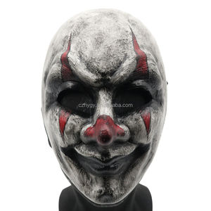 Horreur Effrayant Style Fou Halloween Tueur Joker Masque Cosplay Burning Man Party Thème Costume Décoration - Product Image 4