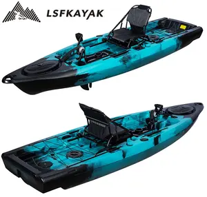 Aviron plastique océan pêche kayak pédale drive bateau 1 personne prix pour l'eau de l'océan