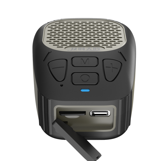 Portable Rechargeable MP3 Player Solar Power FM Radio Noise-Proof Wireless Speaker for Home Construction Sites Music