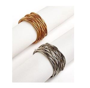 Anillo de servilletas de boda antiguo, tamaño estándar moderno, nuevo diseño, para bodas y fiestas - Product Image 3