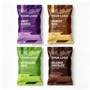 Sacs en plastique sur mesure, sachets alimentaires à scellage arrière, emballages pour poudre de protéines de lactosérum, sacs en aluminium 35g 50g - Product Image 2