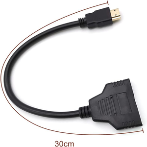 Chất Lượng Cao <span class=keywords><strong>HDMI</strong></span> Splitter Cáp Nam 1080P Để Dual Nữ 1 Trong <span class=keywords><strong>2</strong></span> out <span class=keywords><strong>HDMI</strong></span> Splitter Cable Đối Với HDTV HD - Product Image 4