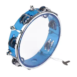 8 Inch Tambourine Plastic Tuning Tambourine Drum Set Percussion Instrument Musical Drum parts