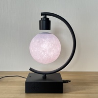 Lampe lunaire à lévitation magnétique 2023, nouvelle lampe à LED à lévitation flottante, lampes de table avec chargeur sans fil rapide et haut-parleur