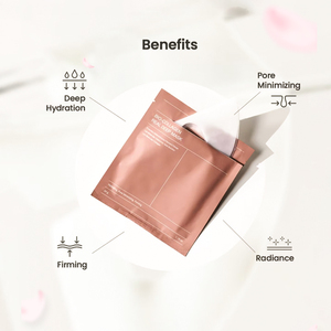 Masque facial en feuille de verre en gros pour une hydratation intense et éclaircissante, 2 patchs, masque facial en gel de collagène pour la nuit - Product Image 2
