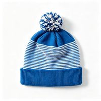 Gorra de Golf Multicolor con Pompón, Bola Pequeña y Esponjosa, Logotipo Bordado Personalizado, Gorro Deportivo de Invierno, MOQ Bajo, Fábrica en Vietnam