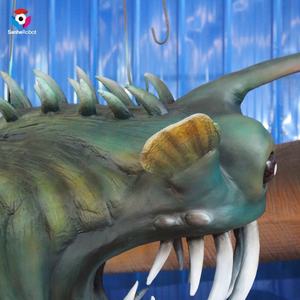 Animatronic simulación resplandor pez rape a la venta <span class=keywords><strong>EA</strong></span> Animal modelo tamaño real Animatronic gran tiburón blanco para acuario - Product Image 5