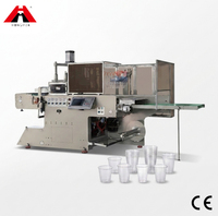Mesin Thermoforming Otomatis untuk Cangkir dan Piring Sekali Pakai dari Bahan PS/PET/PP/PVC/HIPS dengan Layar Sentuh PLC Merek HONGHUA
