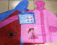 เสื้อกันฝนเด็ก HY-808 ดีไซน์เจ้าหญิงสีชมพู เสื้อคลุมกันน้ำมีฮู้ดสำหรับเด็ก ใช้สำหรับตั้งแคมป์และกิจกรรมกลางแจ้ง - Product Image 3