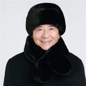 Chapeau d'hiver en fausse fourrure de vison pour hommes, chapeau Lei Feng chaud et coupe-vent pour personnes d'âge moyen et âgées, noir, café, bordeaux - Product Image 4