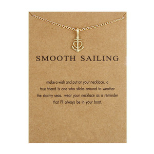 Collana con ciondoli a cuore con carta di sabbia <span class=keywords><strong>oro</strong></span> alla moda con ciondolo per donna con gioielli in regalo per una navigazione tranquilla in famiglia