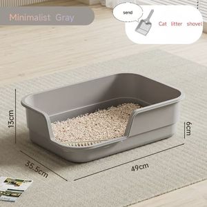 Caja de Arena Clásica Resistente para Gatos, Ecológica, Biodegradable, de Plástico Grueso y Silicona Resistente a Arañazos, para la Eliminación de Desechos de Mascotas - Product Image 5