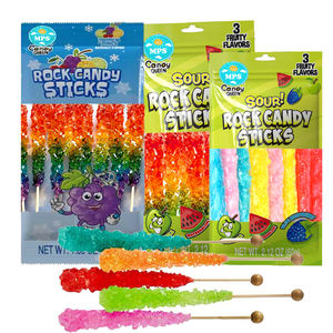 ผู้ผลิตแท่งน้ําตาลร็อคขนมสีต่างๆ - คละรสชาติผสมร็อคแคนดี้คริสตัลบนแท่ง - Product Image 1