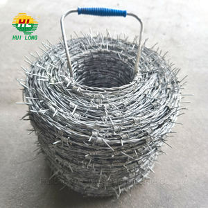 Bobine de fil barbelé en fer galvanisé de calibre 1,6 avec lame croisée 500m - Product Image 2