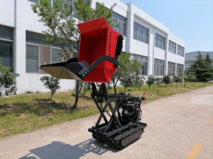 Nuovo Mini Dumper per carriola da 2023 500kg con Briggs stratton Mini Dumper da cantiere Mini trasportatore cingolato con <span class=keywords><strong>tippi</strong></span> idraulico - Product Image 2