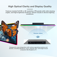 Pantalla Táctil LCD 4K de 31.5 Pulgadas con Luz LED Halo para Máquina de Juegos de Habilidad, Tablero de Juego Operado con Monedas