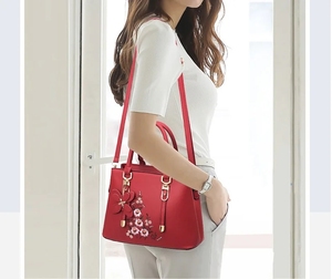 I-0011 Nuova Borsa da Donna alla Moda, Grande Capacità, Ricamata, a Tracolla, <span class=keywords><strong>in</strong></span> Morbida <span class=keywords><strong>Pelle</strong></span>, Semplice, per Signore di Mezza Età - Product Image 6