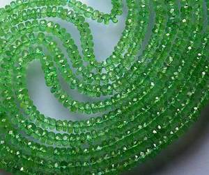 ลูกปัดขัดเงาสีเขียวของไคยาไนต์อัญมณีเหลี่ยมเพชรพลอยหลวมทำเครื่องประดับขายส่งราคาคุณภาพดีตามธรรมชาติ - Product Image 2