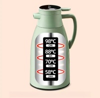 Bouilloire thermos en verre de grande capacité pour la maison Bouilloire thermos intelligente à affichage de la température