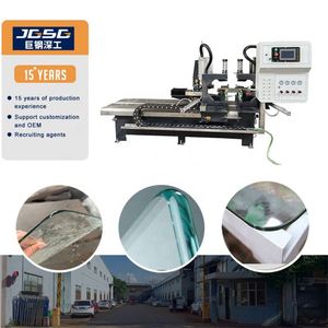 Máquina rectificadora de borde de esquina de vidrio en ángulo R biselado CNC, máquina de procesamiento de vidrio templado de corte angular - Product Image 1