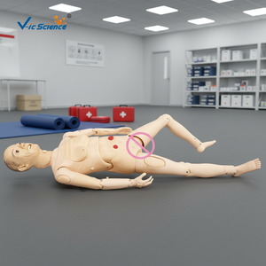 Maniquí de Cuidado de Enfermería, Modelo de Entrenamiento de Habilidades Médicas, Cuidador Geriátrico Senior Totalmente Funcional (masculino), Simulador de Enfermería - Product Image 2