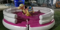Simulateur de rodéo mécanique gonflable en plastique pour jeu d'arcade sportif et de défi, en anglais, 1 an