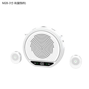 ワイヤレスプラスチックラベリアマイクM28 教師用 ホイッスルなし ポータブルデュアルマイク音声アンプ 製造地：[原産地] - Product Image 5