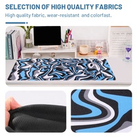 Tapis de souris géométrique de grande taille personnalisé, tapis de clavier en caoutchouc d'anime, tapis de bureau, tapis de souris de jeu pour la maison et le bureau, directement de l'usine