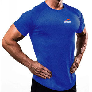 Camiseta de Compresión Elástica de Algodón y Spandex, Lisa, Ajustada, <span class=keywords><strong>para</strong></span> Entrenamiento, Personalizable, <span class=keywords><strong>para</strong></span> Gimnasio, Fitness, Deporte, <span class=keywords><strong>para</strong></span> Hombre - Product Image 4