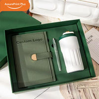 Coffret Cadeau d'Affaires Personnalisé en Gros : Carnet A5 à Couverture Rigide (PU/PP/Tissu) et Gobelet Isotherme en Acier Inoxydable