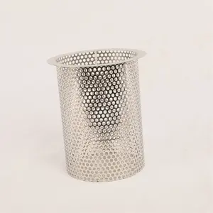 Stainless Steel Perforated Pipe Perforated Metal Mesh Filter Tube For Filter Liquid Solids And Air Filtration
