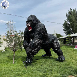 Escultura de Gorila de Resina de Fibra de Vidrio para Exteriores, Adorno de Animales Grandes para Jardín o Parque, Venta Caliente - Product Image 3