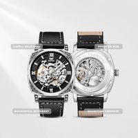 Jam Tangan Pria Otomatis OPK Skeleton Original Mewah Tahan Air