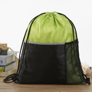 Sacs à cordon de serrage pour événements, marathons, cours d'entraînement, shopping, avec poche intérieure en filet - Product Image 2