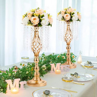 Support de bougie décoratif, accessoire de mariage, vase guide de chemin, pompon en fer forgé