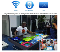 Stand 43 "pouces LED LCD Table tactile interactive avec Mini PC intégré Win10 Android OS pour publicité Jeu Table intelligente