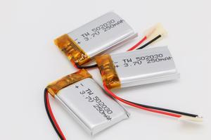 <span class=keywords><strong>3</strong></span>,7 v 502030 250mah lithium ion polymer battery with CE - Product Image 3