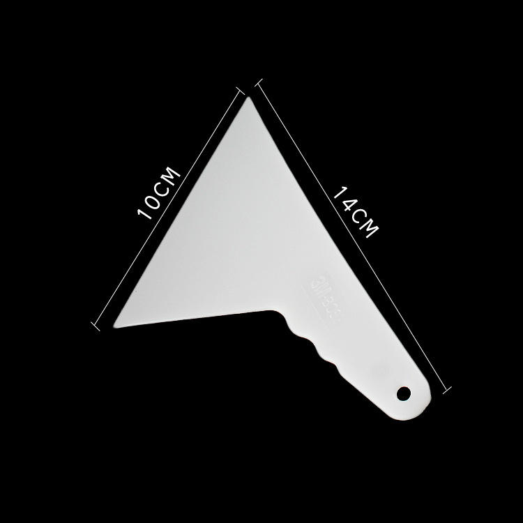 Grattoir de film de voiture de triangle blanc S