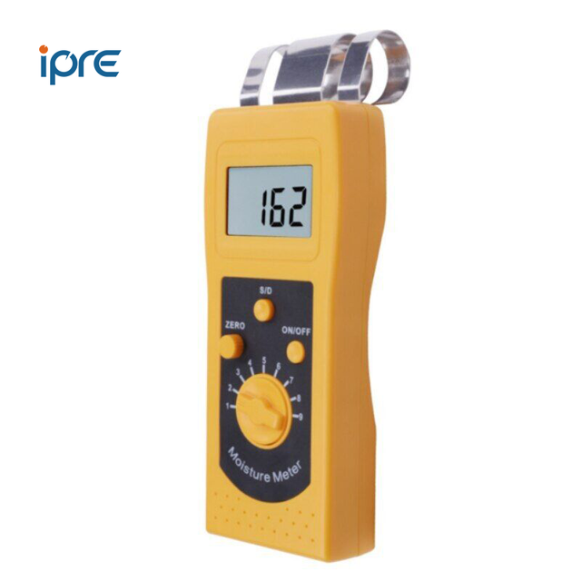 Portable Handheld IPRE DM200W/T Wood Moisture Meter 0.1/0.01 Accuracy 9V Battery Measures Water Content 0-2% ABS Material 6