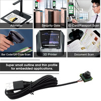 Module de caméra Micro USB UVC 12x12mm 1080P avec microphone, Plug&Play, caméra industrielle intégrée, compatible Windows, Android, Linux