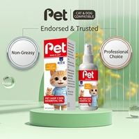Kit démêlant et brillant pour poils d'animaux OEM/ODM, crème dégraissante pour chats, ensemble revitalisant pour chiens pour la réparation du pelage