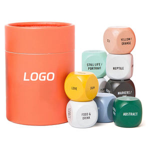 Jeu de <span class=keywords><strong>dessin</strong></span> et de peinture pour adultes, artistes et enseignants, lot de 9 <span class=keywords><strong>dés</strong></span> pour studio et salle de classe. - Product Image 1